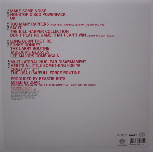 Beastie Boys - Hotsaucecommitteeparttwo (Used LP) - Image 2