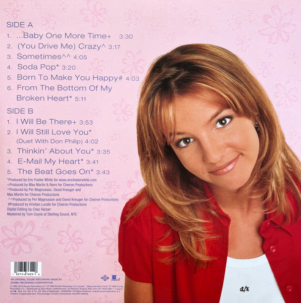 Britney Spears - ...Baby One More Time (Clear) (Used LP) - Image 2