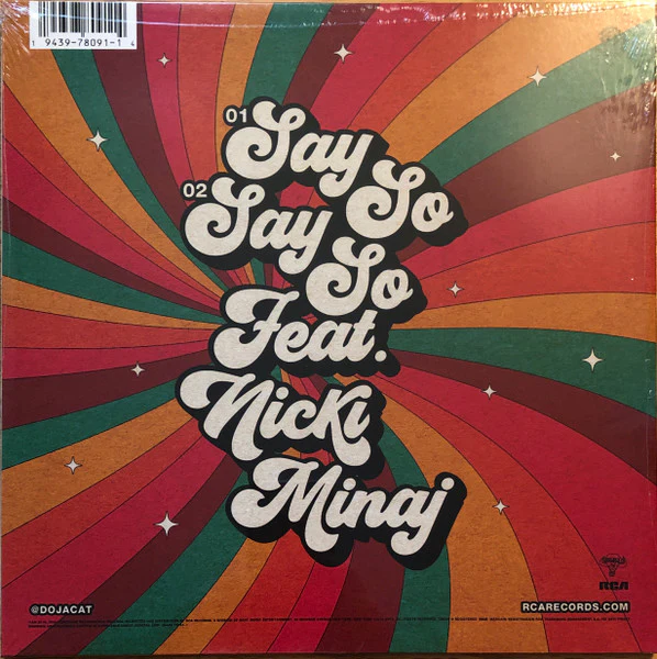 Doja Cat - Say SO (Coke Bottle Clear) (Sealed) (Used LP) - Image 2