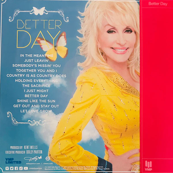 Dolly Parton - Better Day (Light Blue Galaxy) (Used LP) - Image 2
