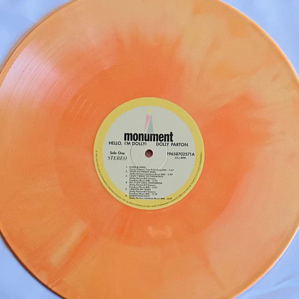 Dolly Parton - Hello, I'm Dolly (Flame Galaxy) (Used LP) - Image 3