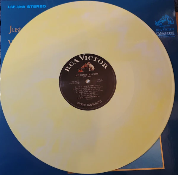 Dolly Parton - Just Because I'm A Woman (Canary Yellow Galaxy) (Used LP) - Image 3