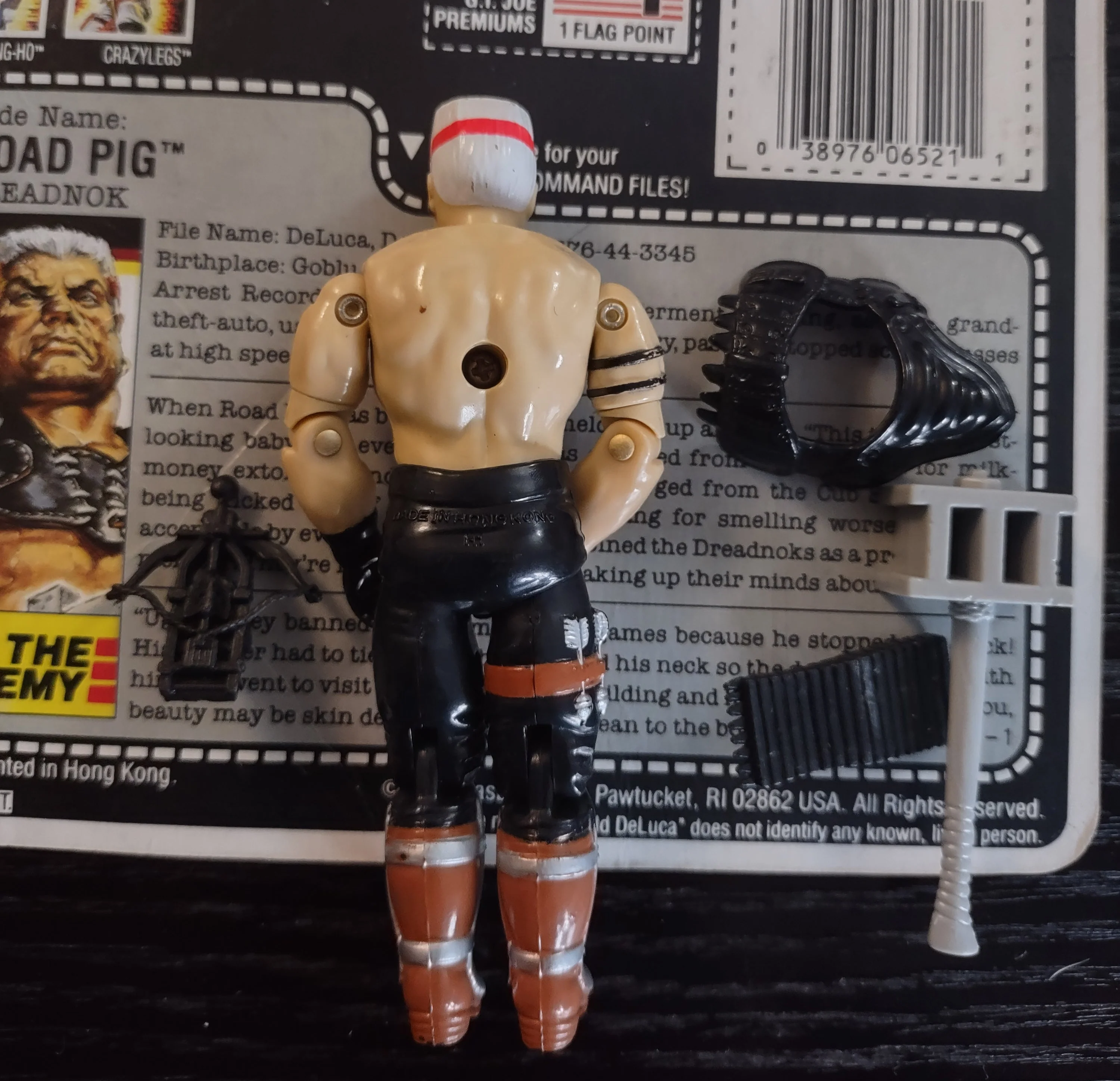 G.I. JOE: ROAD PIG (1987) - LOOSE FIGURE (COMPLETE WITH CARD) - Image 2