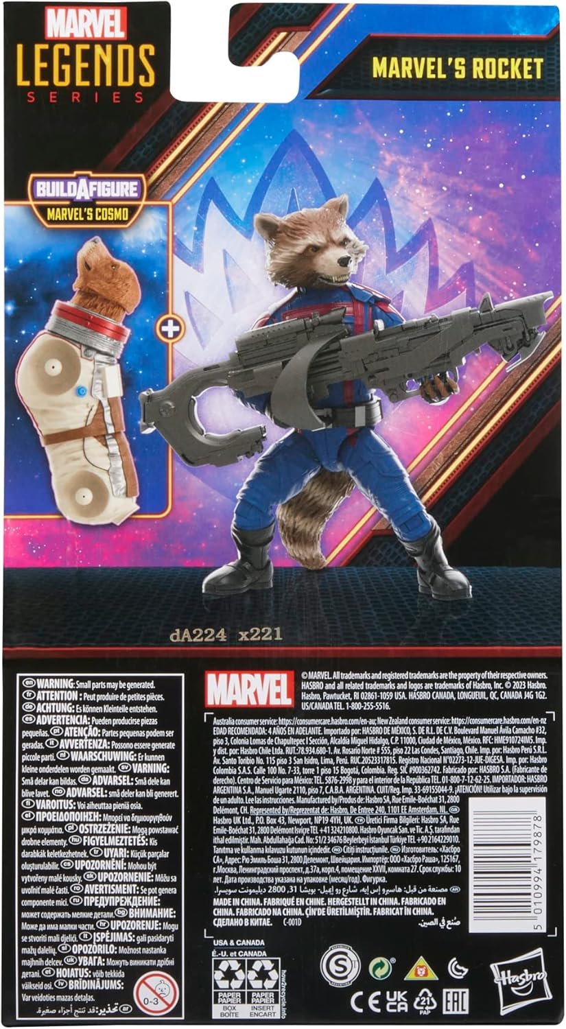 GUARDIANS OF THE GALAXY V3: ROCKET RACOON - MARVEL LEGENDS-COSMO BAF - Image 2