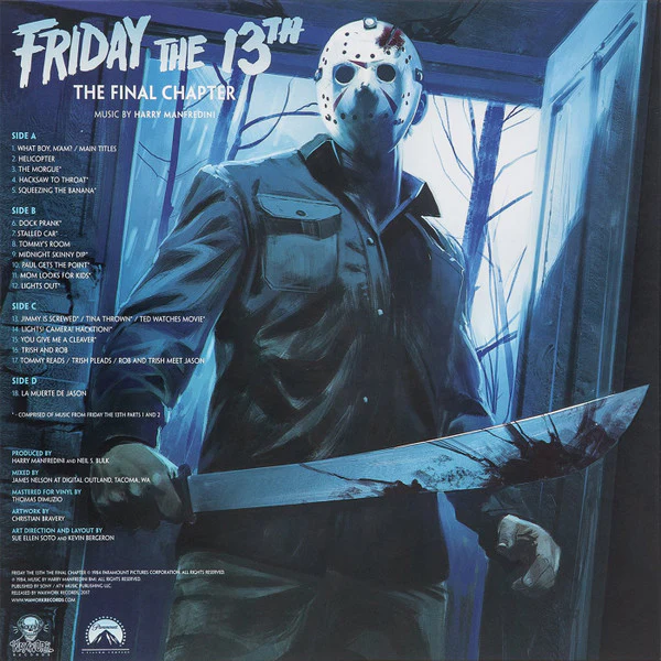 Harry Manfredini - Friday The 13th: The Final Chapter (Blue/Green) (Used LP) - Image 2