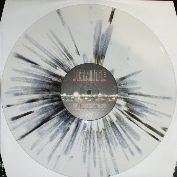 Ignite - Our Darkest Days (White Splatter) (Used LP) - Image 2