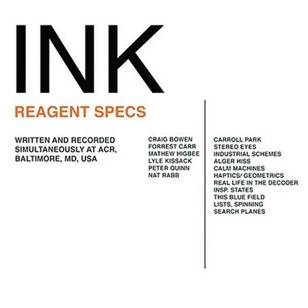INK - REAGENT SPECS