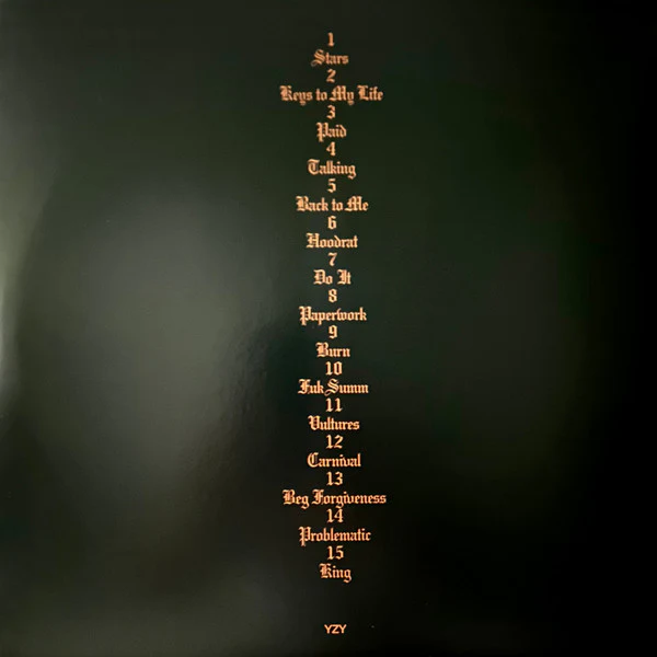Kanye West/Ty Dolla Sign - Vultures 1 (Brown Marble) (Sealed) (Used LP) - Image 2