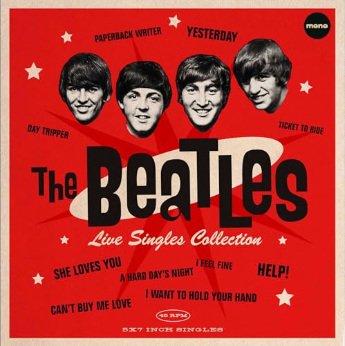 LIVE SINGLES COLLECTION-5X RED 7" RECORDS+ 8 PAGE BOOKLET, NUMBERED