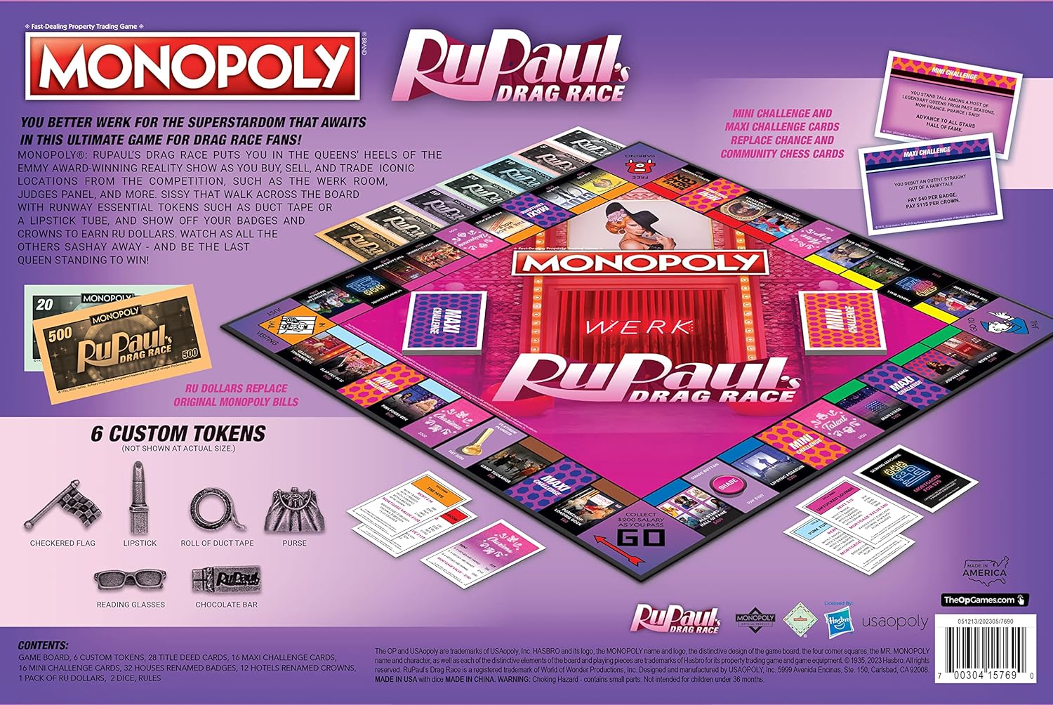 MONOPOLY: RUPAUL'S DRAG RACE - BOARD GAME - Image 2