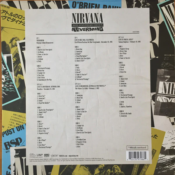 Nirvana - Nevermind (30th Anniversary) (Used LP) - Image 2