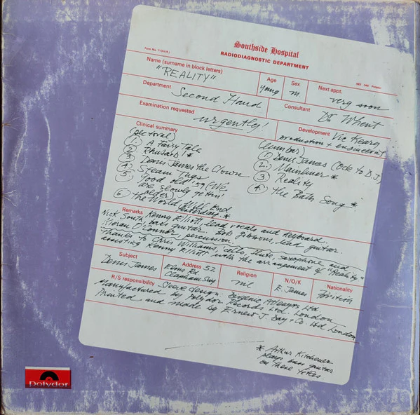 Second Hand - Reality (Used LP)