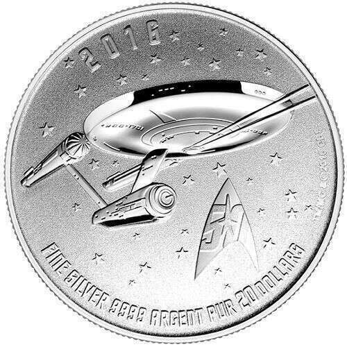 STAR TREK: TOS: ENTERPRISE 50TH ANN. - ROYAL CANADIAN MINT-2016 - Image 2