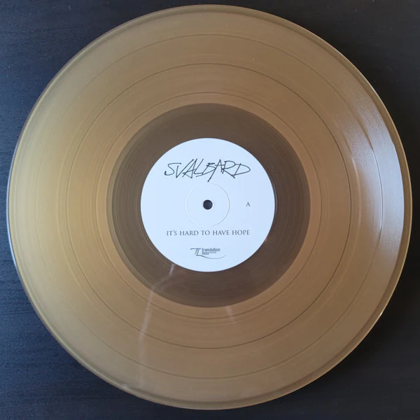 Svalbard - It's Hard To Have Hope (Gold) (Used LP) - Image 3