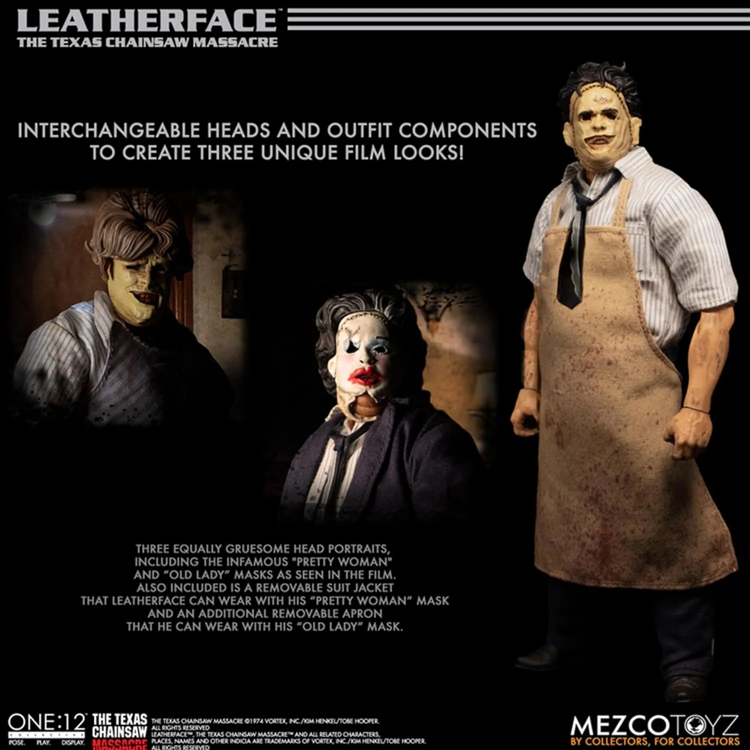 TEXAS CHAINSAW MASSACRE: LEATHERFACE (1974) - ONE:12-MEZCO-DELUXE ED. - Image 3