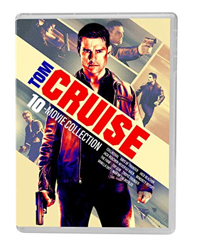 TOM CRUISE 10- MOVIE COLLECTION: COLLATERAL / DAYS OF THUNDER / JACK REACHER / MINORITY REPORT / THE FIRM / TOP GUN / TROPIC THUNDER / VANILLA SKY / WAR OF THE WORLDS (10 DVD)