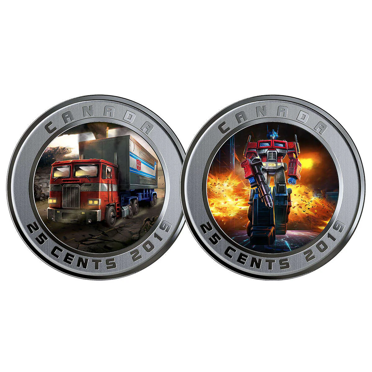 TRANSFORMERS: OPTIMUS PRIME (3D LENTICULAR COIN) - ROYAL CANADIAN MINT: 2019 - Image 2