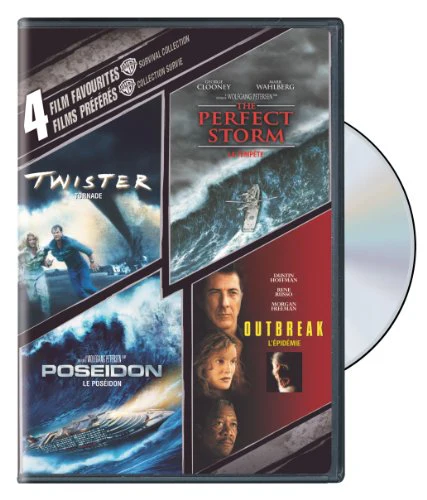 TWISTER/PERFECT STORM/POSEIDON/OUTBREA - DVD-4 FILM FAVOURITES-SURVIVAL COLLECTIO